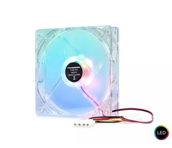 Hadron Hdx1502 Kasa Fanı 4Pin Led 12Cm Transparent ürün görseli