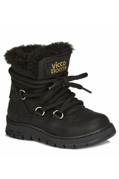 Vicco  Siyah Anatomik (26-30) Kız Çocuk Bot Çizme - Resim 3