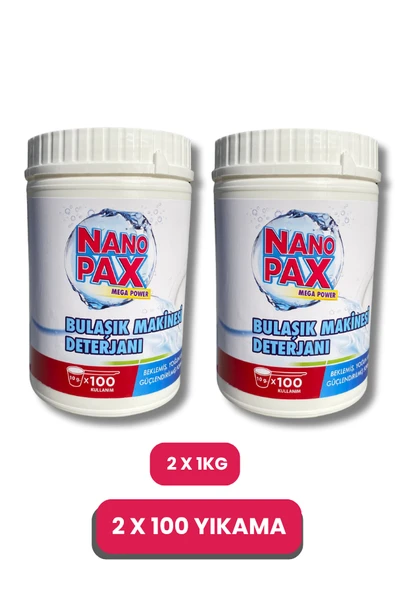 BULAŞIK MAKİNESİ PARLATICILI TOZ DETERJAN 2 X 1 KG - Resim 2
