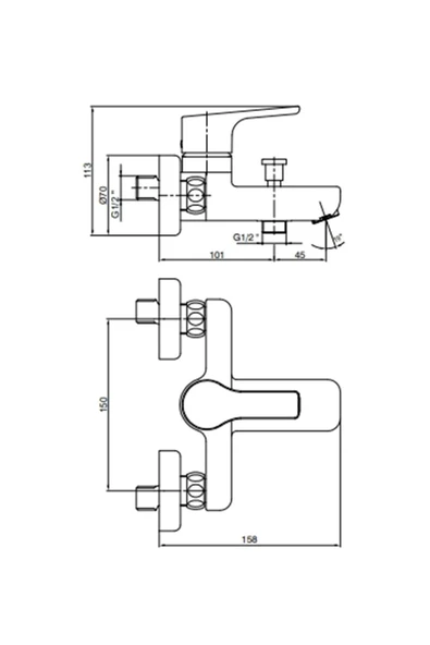 Eca Luna Banyo Bataryası 102102450 - Resim 2