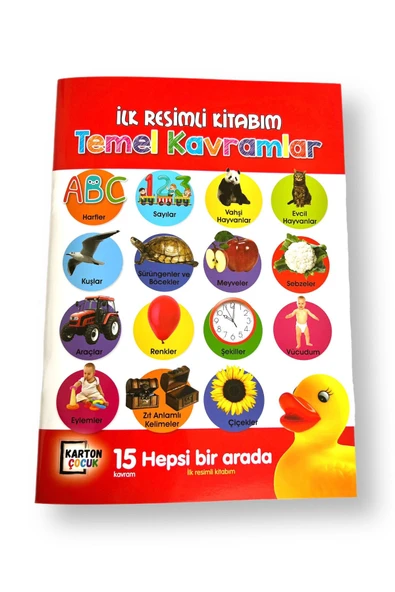 KARTON ÇOCUK İLK RESİMLİ KİTABIM TEMEL KAVRAMLAR ürün görseli 1