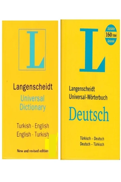 Açı Yayınları L Sözlük Deutsch Almança -Türkçe Langenscheidt Wörterbuch Türkçe İngilizce Langenscheidt Dictionary ürün görseli 1