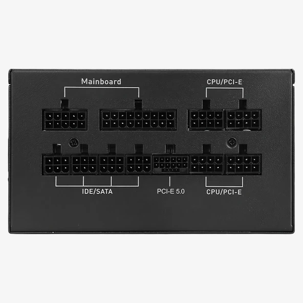 PowerBoost BST-ATX1200GF1 1200w 80+ PCI-E Gen 5.0 Full Modüler Fanlı ATX PSU Güç Kaynağı - Resim 2