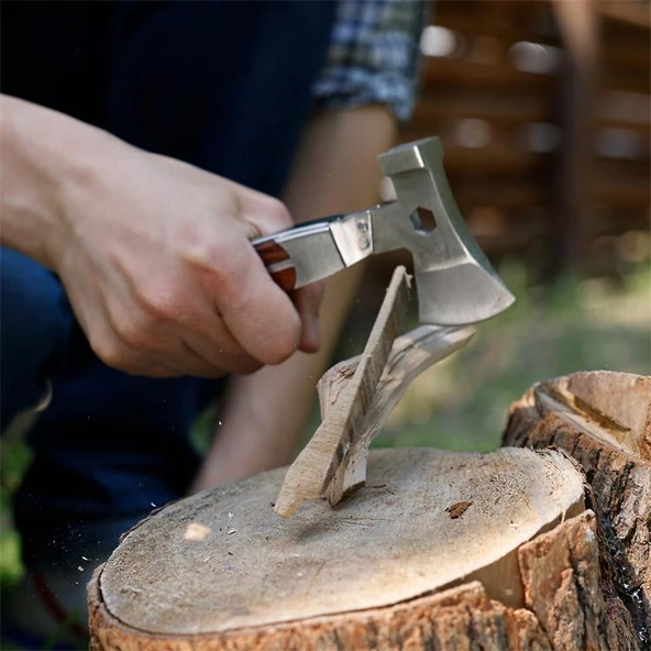 WORKPRO WP383001 12 IN 1 Çok Fonksiyonlu Profesyonel Mini Balta/Çekiç Alet Seti + Taşıma Kılıfı - Resim 8