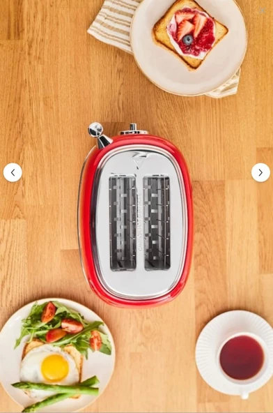 Karaca Vıntage Craft Ekmek Kızartma Makinesi Red - Resim 4