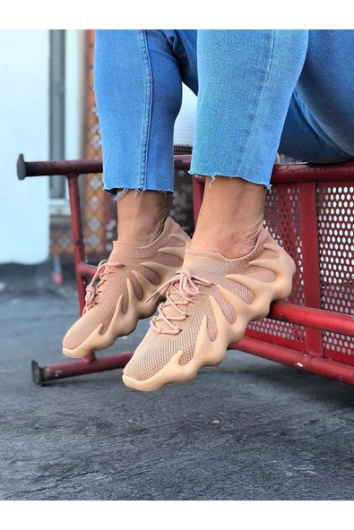 Wagoon WG300 Taba Triko Sargı Taban Casual Erkek Ayakkabı - Resim 3