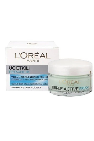 L'OREAL PARİS ÜÇ ETKİLİ NEMLENDİRİCİ JEL-KREM FERAHLIK 50ML ürün görseli 1