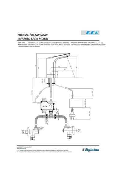 Eca Luna Fotoselli Lavabo Bataryası 108108054 - Resim 2