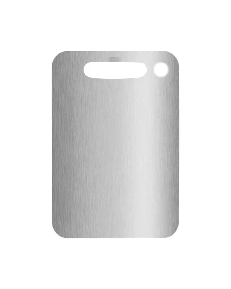 Çelik Kesim Panosu ve Victorinox Kırmızı Düz Soyma Bıçağı 2'li 8 CM ve 10 CM - Resim 2