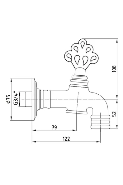 Eca Osmanlı Kurna Musluğu Lak, 102209223 - Resim 3