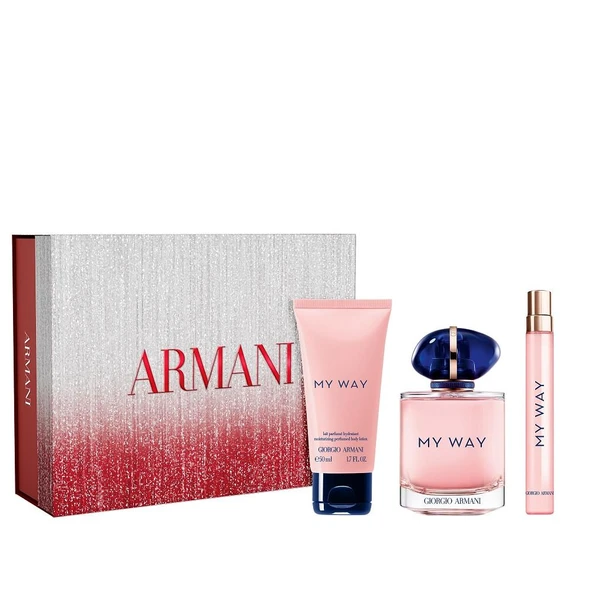 Giorgio Armani My Way EDP 90 ml + 10 ml + 50 ml Body Lotion Kadın Parfüm Seti ürün görseli