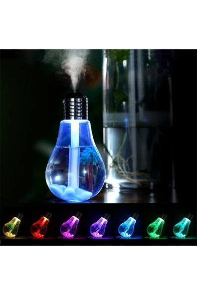 LENSUN Led Işıklı Ampül Hava Nemlendirici Buhar Makinası Humidifier - Resim 3