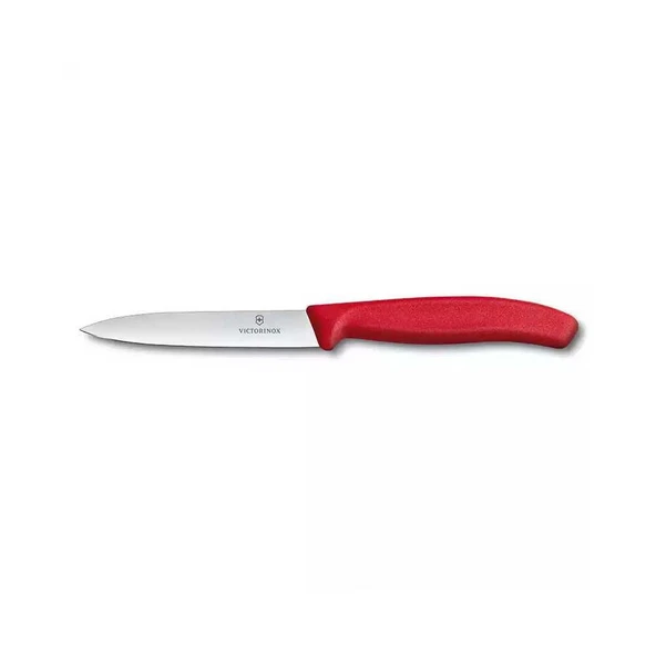Çelik Kesme Tahstası ve Victorinox Kırmızı Düz Soyma Bıçağı 8 CM - 10 CM ve Domates Sebze Soyacağı 3lü Set - Resim 6