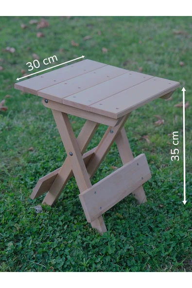 ARMES EV CONCEPT Açılır Kapanır Ahşap Tabure 35 cm | Şık ve Dayanıklı - Resim 6