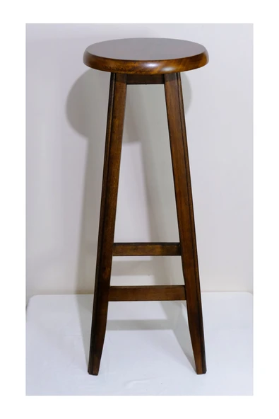 ARMES EV CONCEPT El Yapımı Doğal Ahşap Yuvarlak Tabure (80 cm) – Şık ve Dayanıklı - Resim 5