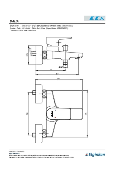 Eca Dalia Banyo Bataryası - Resim 2