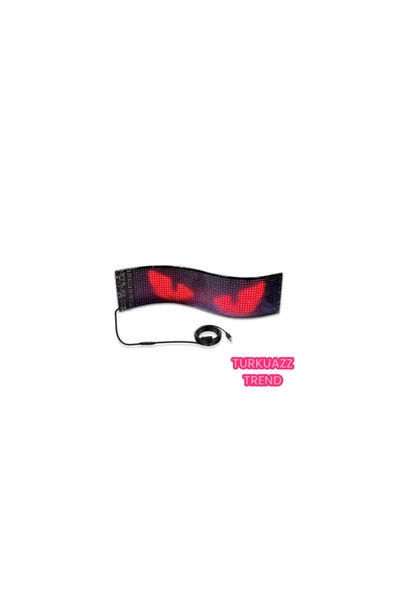 ar&be Pixel Led Panel Dijital Ekran Yazı ve Animasyon Eklenebilen Telefon Kontrollü Yapışkanlı 16*96 Led - Resim 5