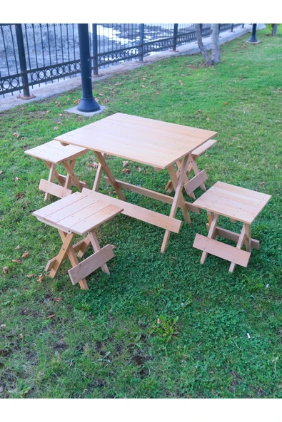 ARMES EV CONCEPT Açılır Kapanır Ahşap Tabure 35 cm | Şık ve Dayanıklı - Resim 7