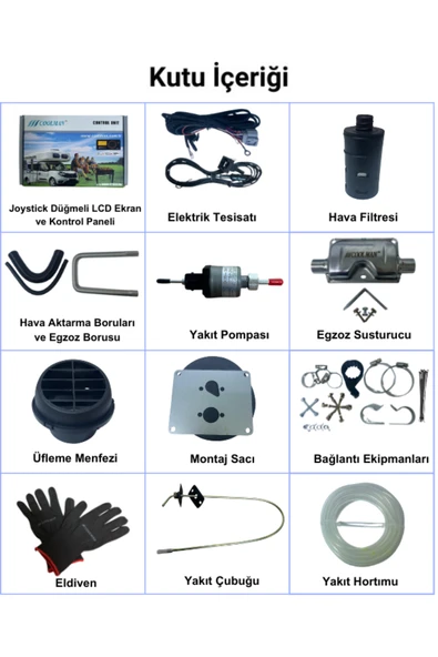 Cool man Tipi Eko Paket Dizel Isıtıcı 2.8 kW (12-24V) - Resim 2