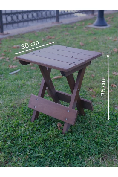 ARMES EV CONCEPT Açılır Kapanır Ahşap Tabure 35 cm | Şık ve Dayanıklı - Resim 6