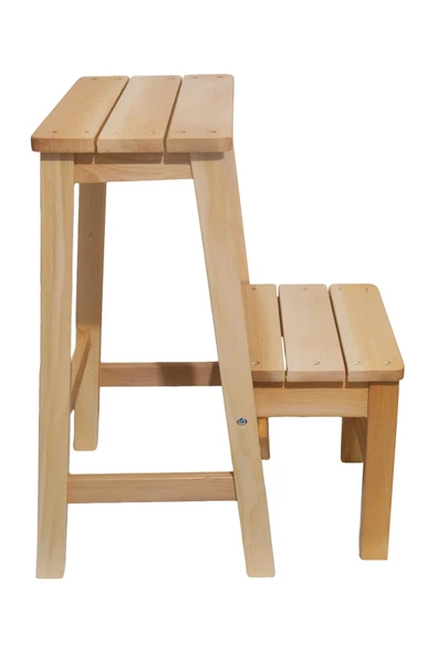 ARMES EV CONCEPT Ahşap Merdiven Tabure – 2 Basamaklı - Sağlam, Şık ve El Yapımı - Resim 3