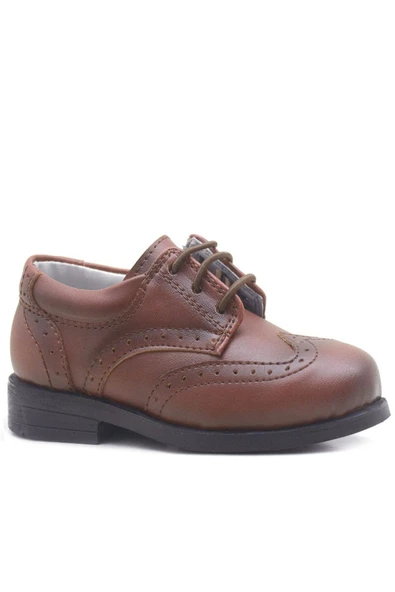 Rakerplus Titan Kahverengi Bağcıklı Klasik Erkek Bebek Ayakkabı ürün görseli
