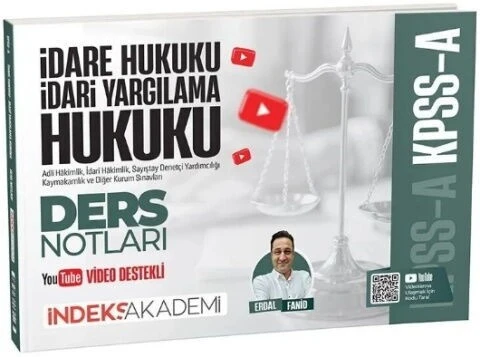 KPSS A Grubu İdare ve İdari Yargılama Hukuku Video Ders Notları İndeks Akademi ürün görseli 1