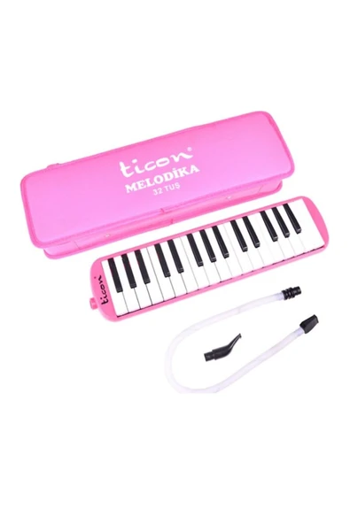 Ticon Temat 32 Tuşlu Melodika Çantalı Pembe ürün görseli 1