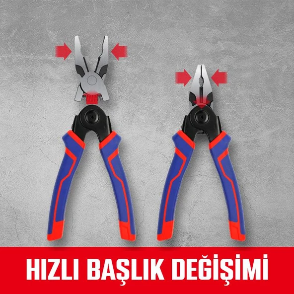 WORKPRO WP231144 200MM 5 IN 1 Çok Fonksiyonlu Profesyonel Pense Seti - Resim 4