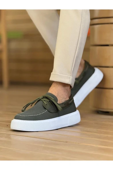 CH2602 - Triko Erkek Ayakkabı HAKI - Resim 3