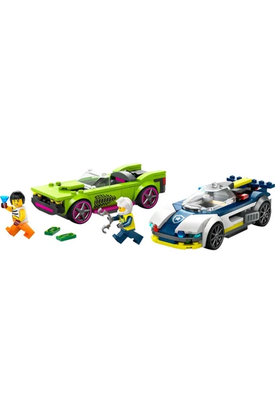 LEGO ® City Polis Arabası ve Spor Araba Takibi 60415 -  Yaratıcı Oyuncak Yapım Seti (213 Parça) - Resim 6