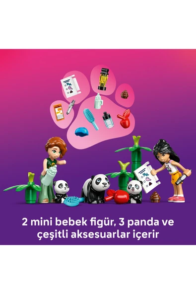 LEGO ® Friends Panda Barınağı Hayvan Bakımı 42648 - 7+Yaratıcı Oyuncak Yapım Seti (243 Parça) - Resim 8