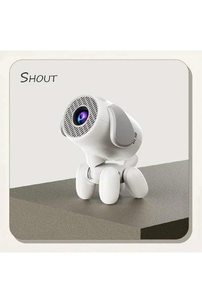 LENSUN DOG Taşınabilir Android Projeksiyon En Güncel Versiyon Wifi Destekli Akıllı Sinema Projektör Ultra - Resim 2