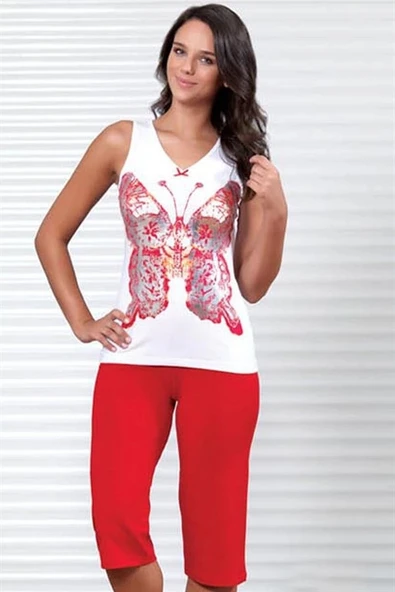 Şahinler Kelebek Baskılı Takım B457 - Resim 2