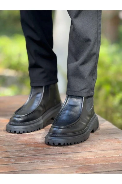 CH2433 - FRT Erkek Bot SIYAH - Resim 2