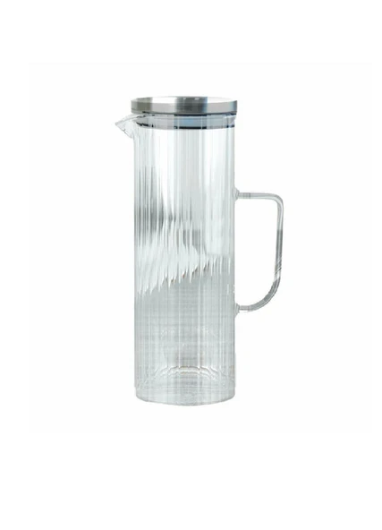 Arow Sürahi Cam Borosilikat Metal Kapak Kiki 1.5 Lt TR-6036 ürün görseli 1