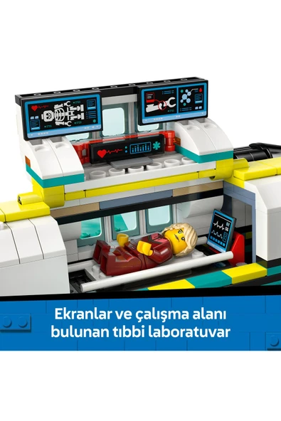 LEGO ® City Acil Hava Ambulans Uçağı 60465 - 6+ Yaratıcı Oyuncak Yapım Seti (403P) - Resim 7