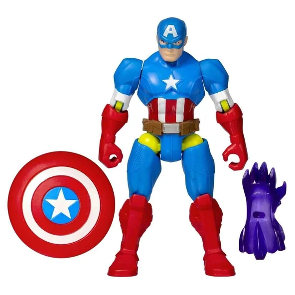 MARVEL Avengers Captain America Mix Mashers Aksiyon Figürü - Resim 3
