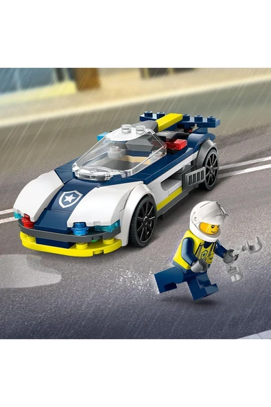LEGO ® City Polis Arabası ve Spor Araba Takibi 60415 -  Yaratıcı Oyuncak Yapım Seti (213 Parça) - Resim 4