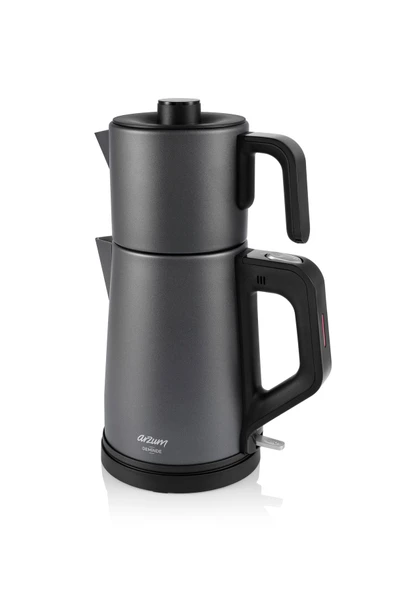 Arzum AR3130 (AR3129) Deminde Füme 1 Lt Demlik Kapasiteli 1800W Çay Makinesi - Resim 2