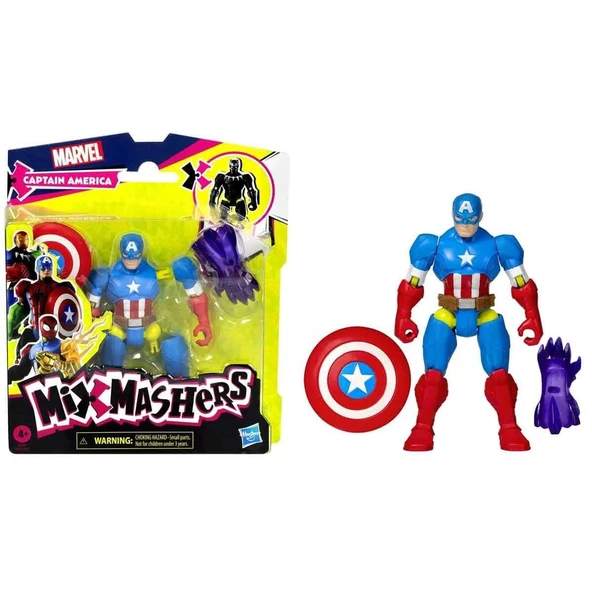 MARVEL Avengers Captain America Mix Mashers Aksiyon Figürü ürün görseli 1