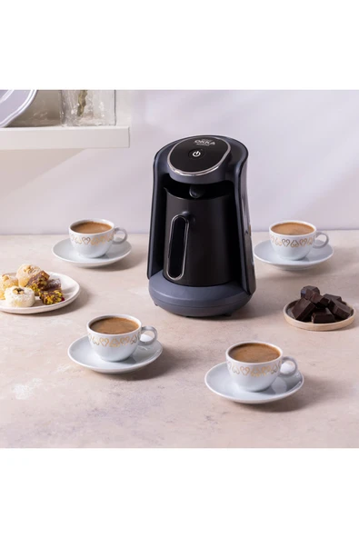 Arzum Okka Minio Türk Kahvesi Makinesi 4 Fincan Kapasiteli Krom - OK004-K - Resim 2