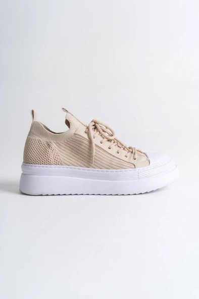 CH2601 - Triko Erkek Ayakkabı BEJ - Resim 4