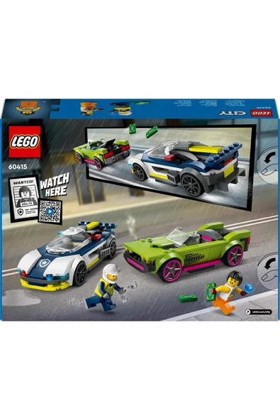 LEGO ® City Polis Arabası ve Spor Araba Takibi 60415 -  Yaratıcı Oyuncak Yapım Seti (213 Parça) ürün görseli