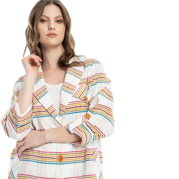 KADIN GÖMLEK 24YBLZ7043 - Resim 3