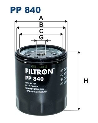 FILTRON PP840 YAKIT FILTRESI MERCEDES OM615 OM616 OM617 W123 S123 C123 W460 A0010920401 ürün görseli 1