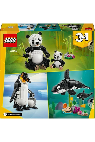 LEGO ®Creator 3’ü 1 Arada Vahşi Hayvanlar: Panda Ailesi 31165 - 8 Yaş ve Üzeri  Yapım Seti (626Parça) - Resim 6