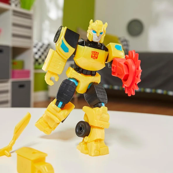 Transformers Mixmashers Aksiyon Figürü F9730 F9734 Bumblebee - Resim 4