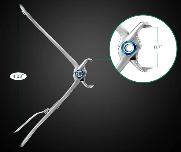 Muggio Geniş Ağızlı Premium Tırnak Makası Kalın Sert Mantarlı Tırnaklar İçin 8.5 cm - Resim 3