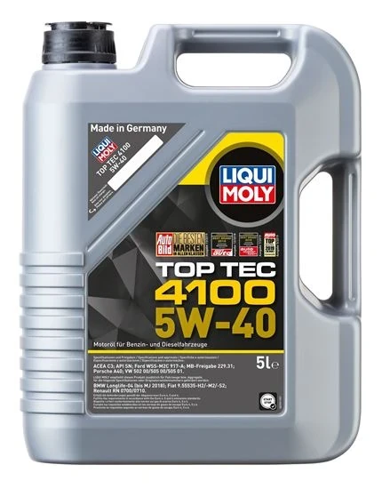 LI9511 - 5W-40 Motor Yağı TOP TEC 4100 Tam Sentetik 5L - Liqui Moly ürün görseli